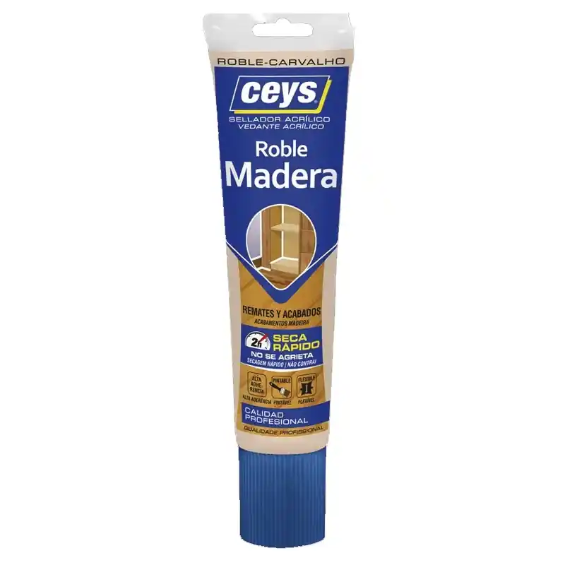 Sellador acrilico madera ceys 125ml roble - Siliconas y masillas