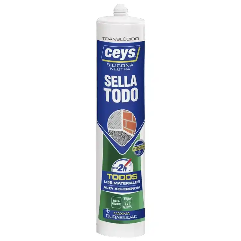 Silicona ceys sellatodo 280ml translucido - Siliconas y masillas