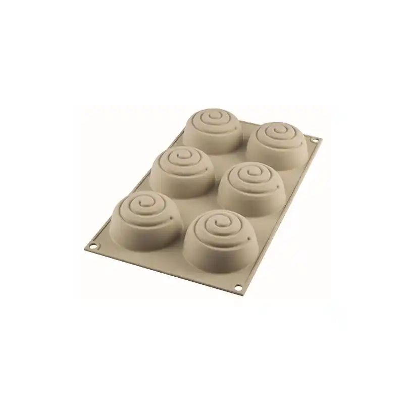 Molde de silicona silikomart 3d redondo espiral mini