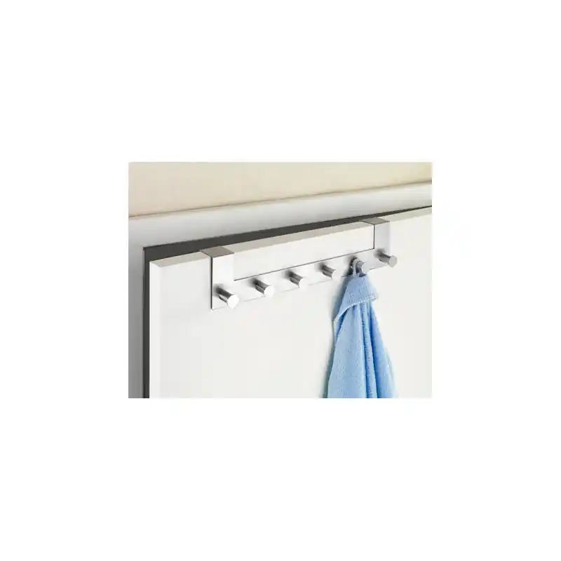 Percha para puerta inoxidable celano 6 pomos - Percheros de pared