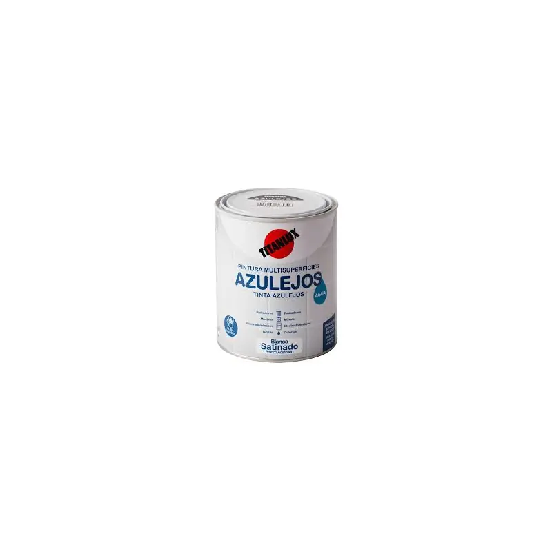 Esmalte azulejos al agua blanco satinado 750 ml - Esmalte sintético