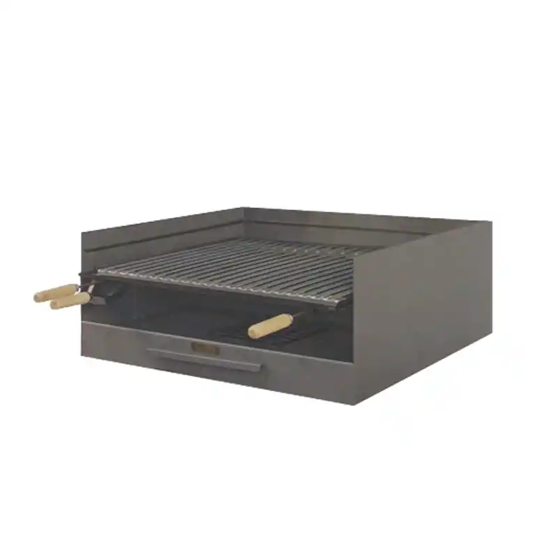 Cajon barbacoa 72 x 60 x 32 especial paelleras con parrilla inox 71596 - Cajón para barbacoa