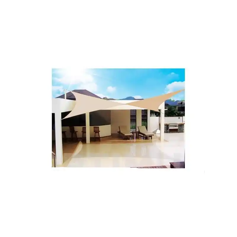 Toldo vela sombreo impermeable cuadrado 3 metros beige