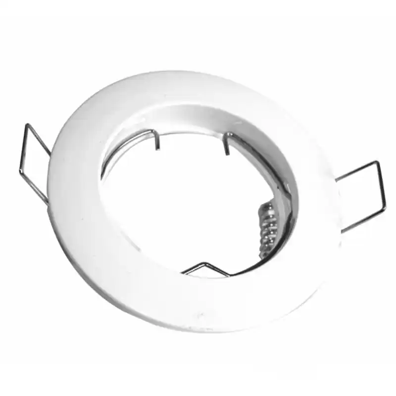 Aro fijo redondo blanco con portalamparas gu10 incluido - Aros LED