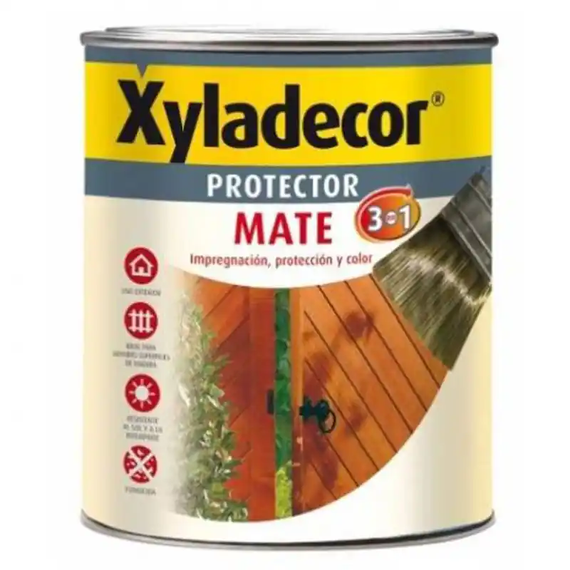 Protector madera extra 3 en 1 xyladecor pino mate 375 ml - Barniz para madera exterior