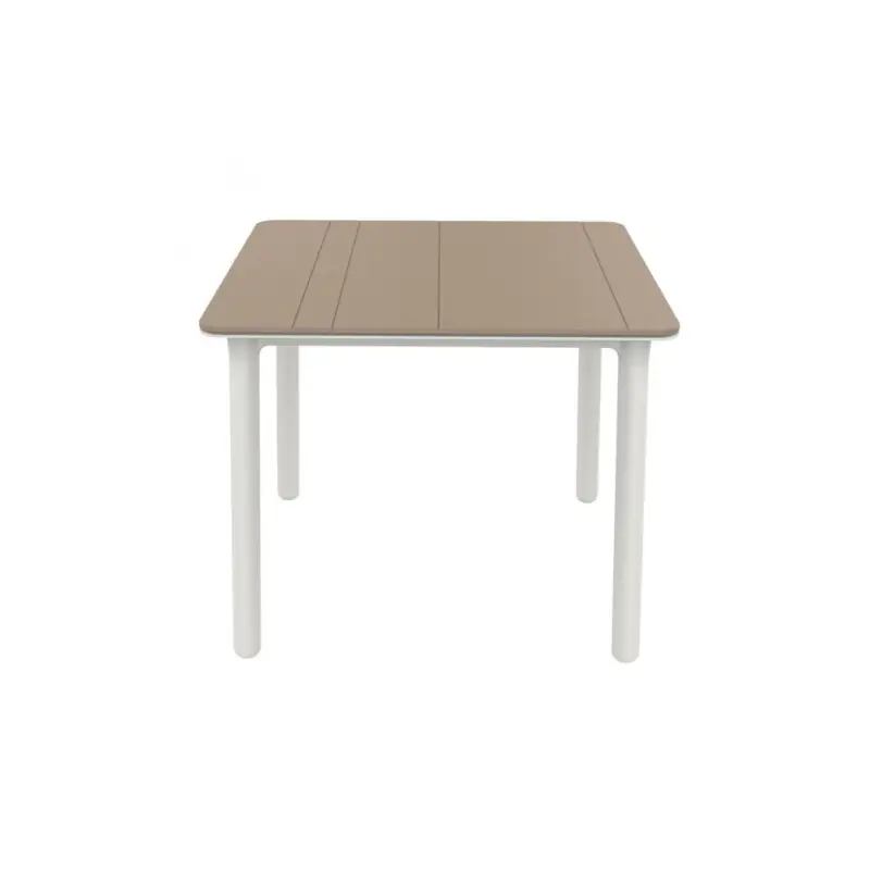 Mesa noa 90x90 cm arena blanco - Mesas de jardín