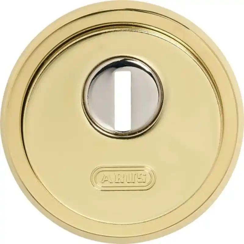 Escudo de seguridad abus ø 65 mm dorado - Bombines y cilindros