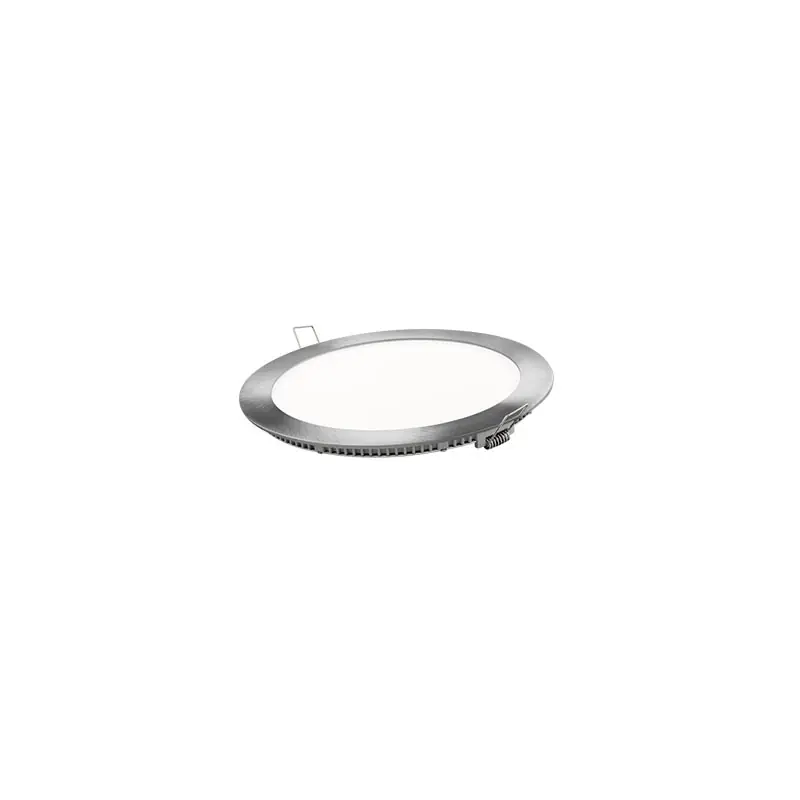 Downlight led matel 6w redondo plata luz fria 6400k 600lm ø120 mm