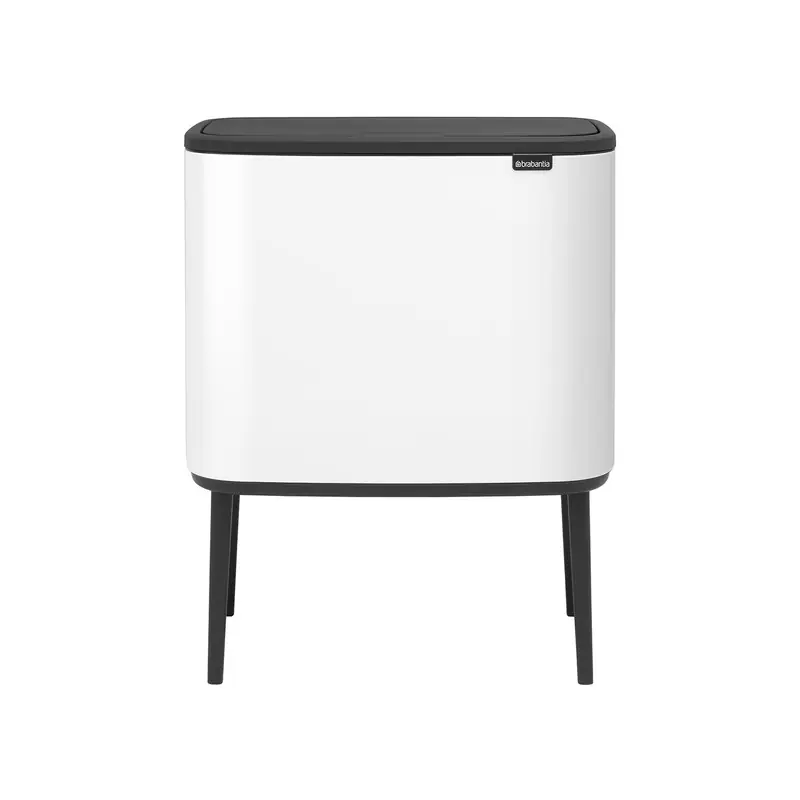 Cubo brabantia bo touch bin blanco 11+23 l con patas - Contenedores de reciclaje