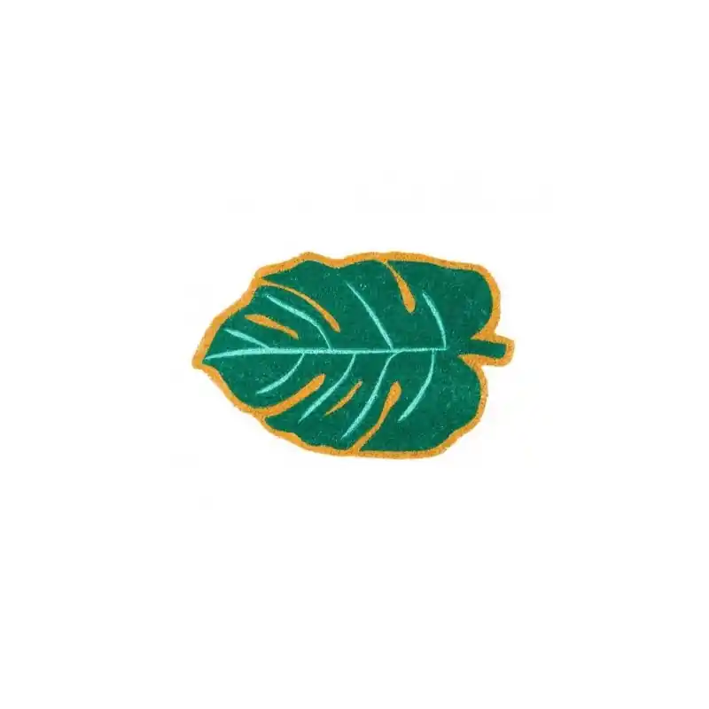 Felpudo coco forma hoja - Felpudo de coco