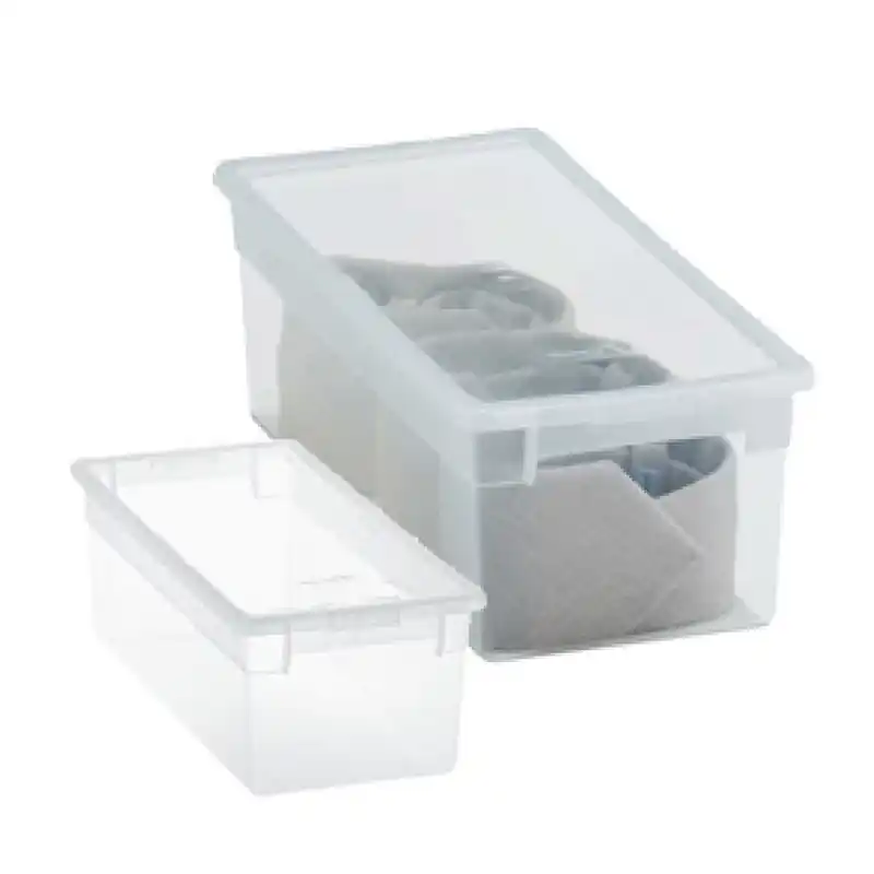 Caja organizadora multiuso terry light box transparente 7l - Cajas organizadoras