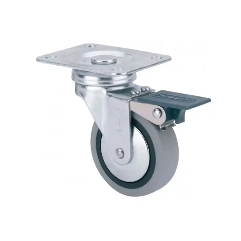 Rueda mueble giratoria b goma d50 alex 70x55 mm - Ruedas para muebles