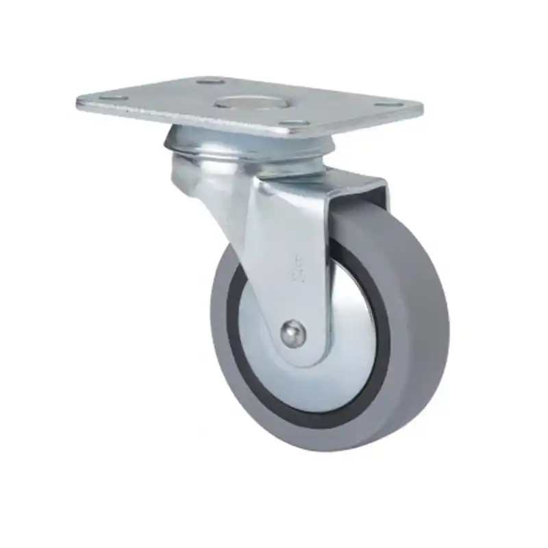 Rueda mueble giratoria b goma d60 alex 70x55mm placa - Ruedas para muebles