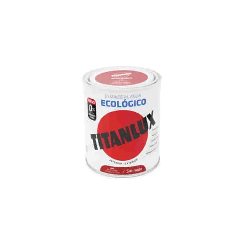 Esmalte al agua titan rojo china satinado 750 ml 565