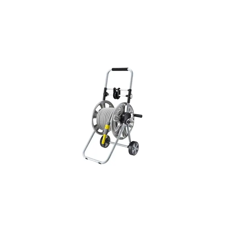 Carro portamanguera ironside metalico con guia de rebobinado - Enrollador de manguera