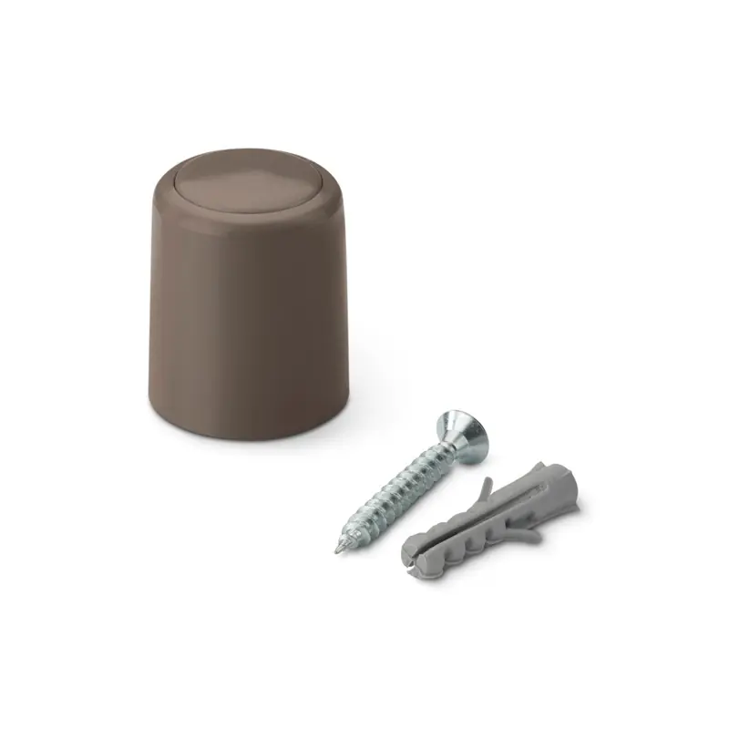 Tope puerta con tornillo inofix marron - Topes puertas