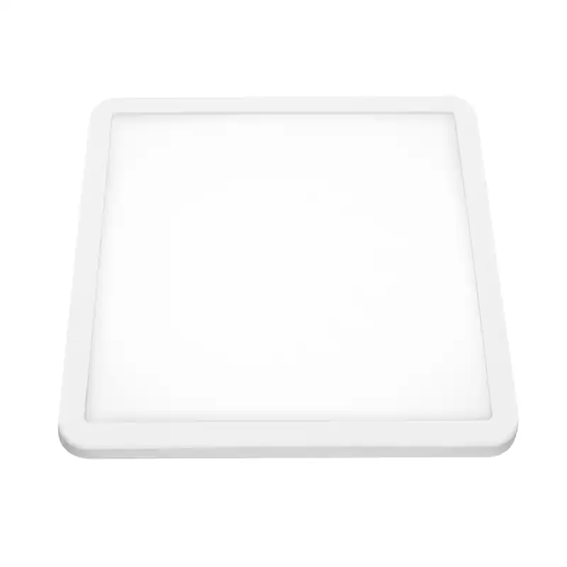 Downlight led matel 6w ajustable cuadrado blanco luz neutra 4200k 550lm ø100 mm