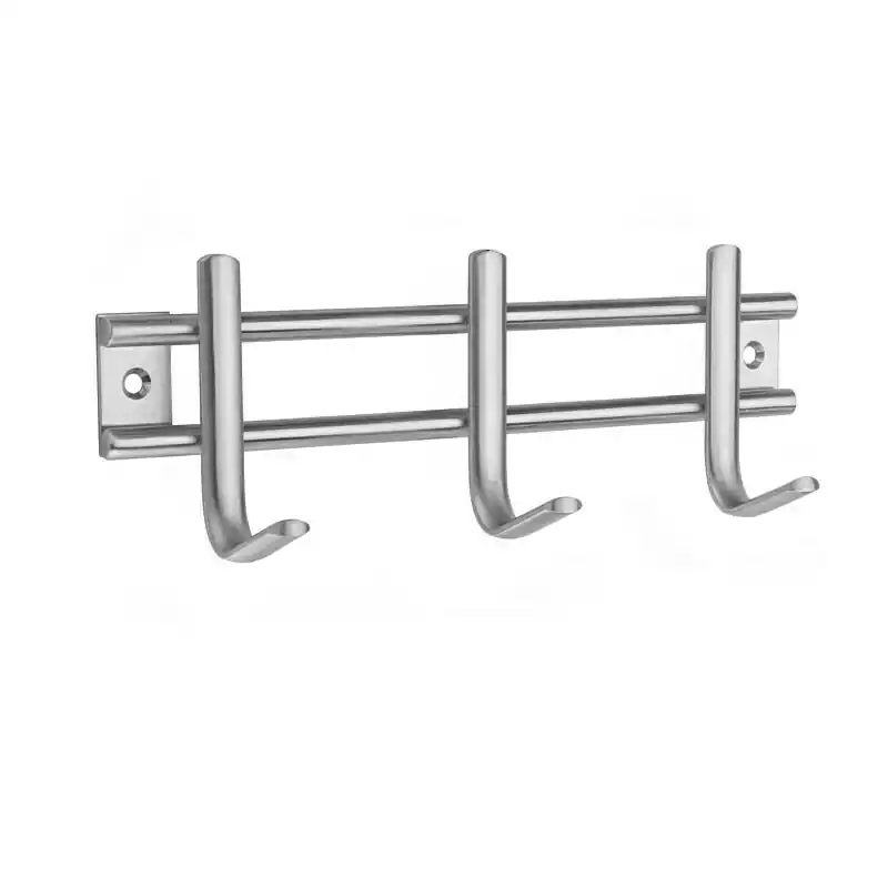 Percha pared inofix 3 ganchos acero inoxidable - Percheros de pared