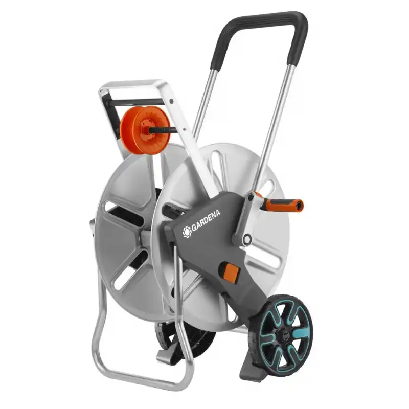 Carro portamanguera metalico aquaroll l - Enrollador de manguera
