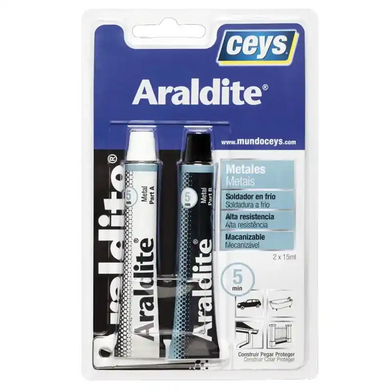 Adhesivo araldite ceys metal 15ml - Pegamento Araldit