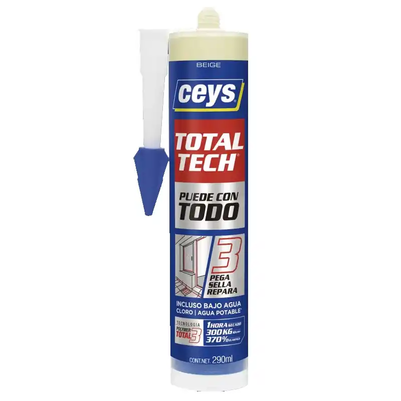 Adhesivo sellador ceys total tech 290ml beige - Siliconas y masillas