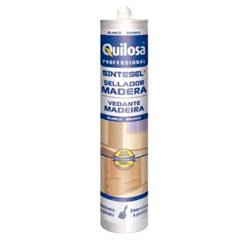 Sellador quilosa madera sintesel 300ml blanco - Siliconas y masillas