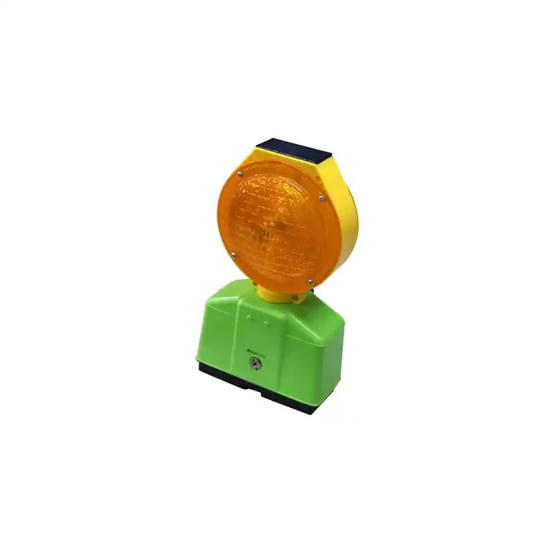 Baliza señalizacion intermitente led ambar solar - Señales obra