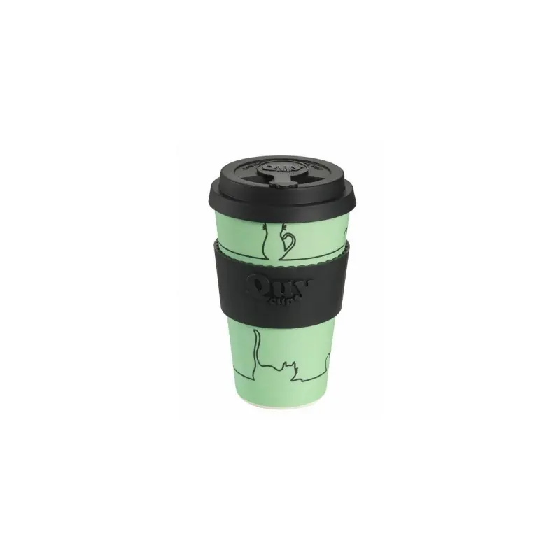 Taza bamboo con tapa 400 ml sky gato - Tazas desayuno, bols,mugs