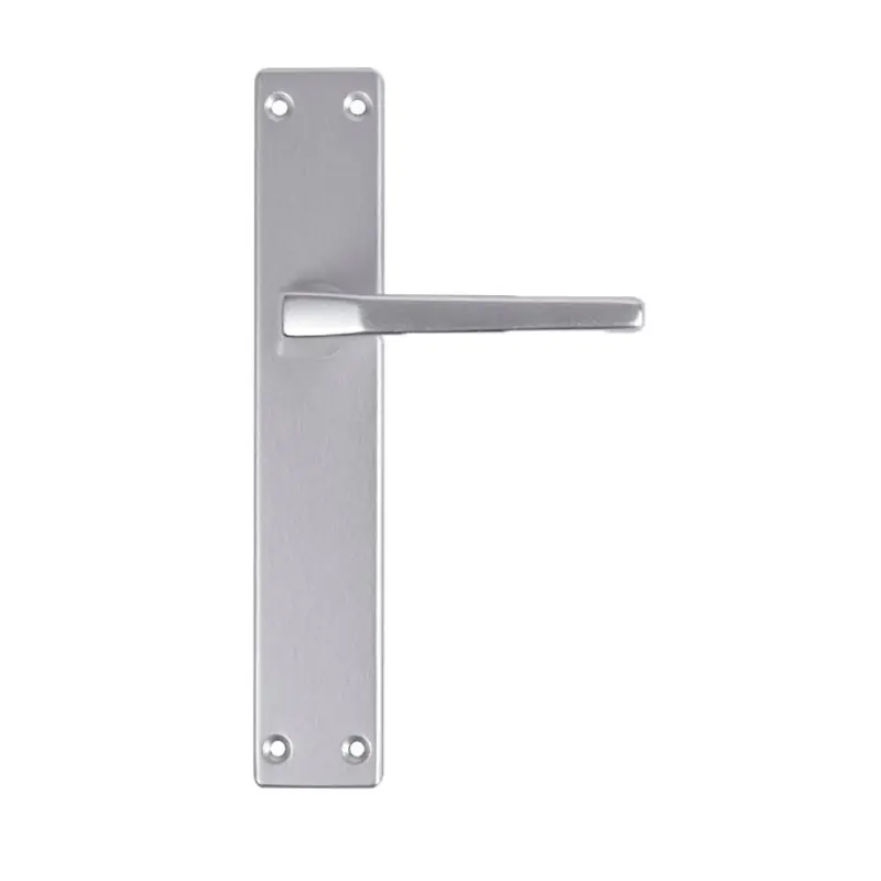 Manilla con placa 2100 ghidini plata - Manetas puertas