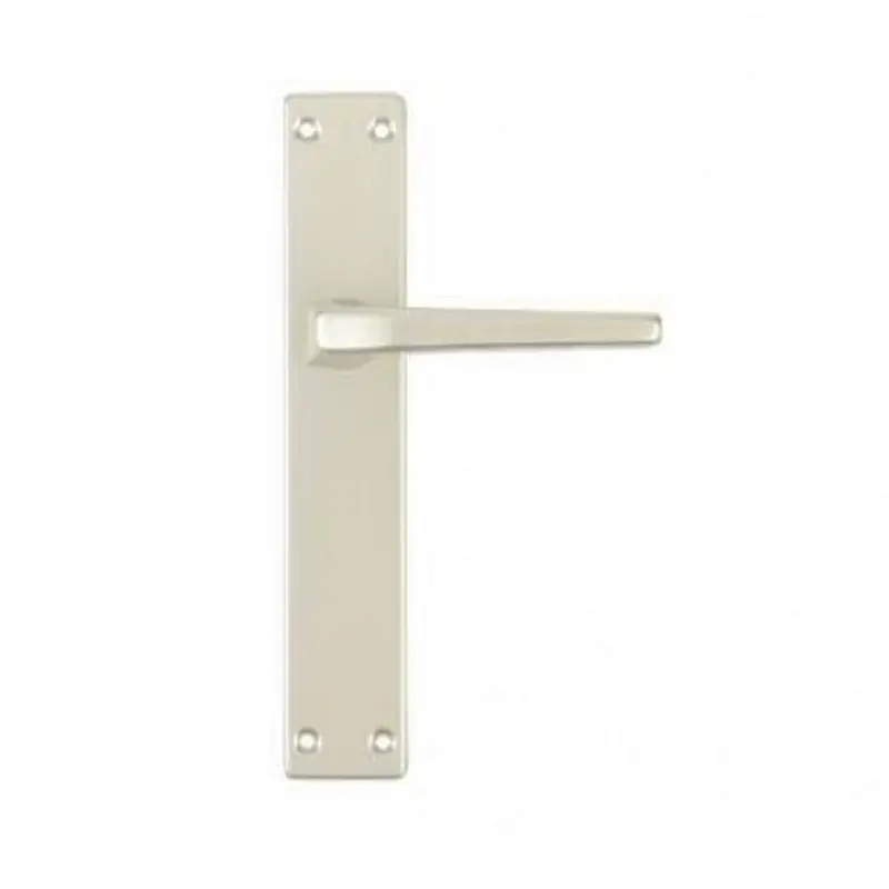 Manilla aluminio con placa f2 ghidini champan - Manetas puertas