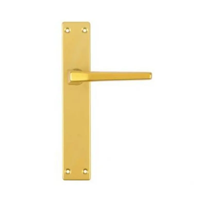 Manilla aluminio con placa f3 ghidini oro - Manetas puertas
