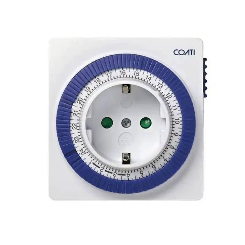 Programador diario analogico coati compacto blanco - Programador eléctrico