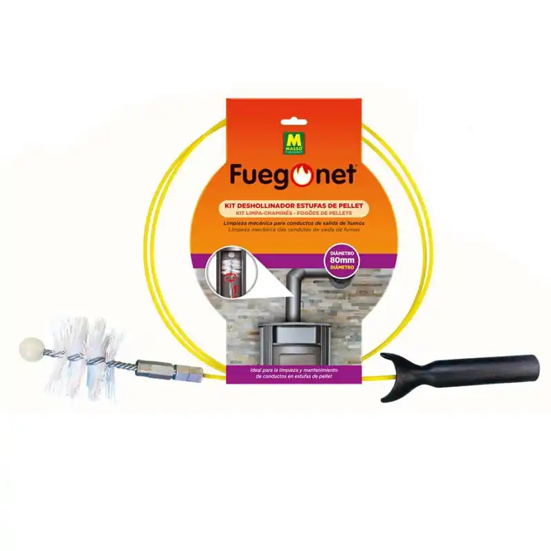 Kit deshollinador estufas pellet fuegonet - Mantenimiento de calefacción
