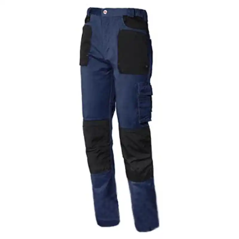 Pantalon issa stretch con refuerzo en rodillas azul talla s - Pantalones multibolsillos
