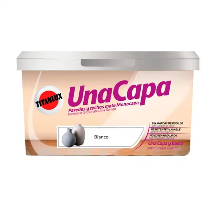 Pintura plastica mate titan blanco luminoso - Pintura plastica interior