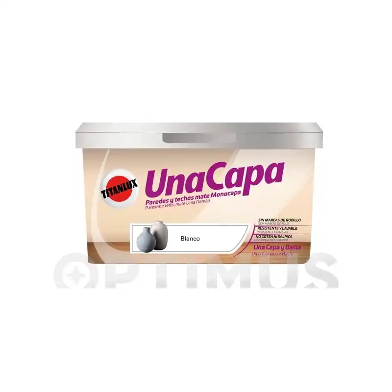 Pintura plastica mate titan una capa azul suave 4 l - Pintura plastica interior