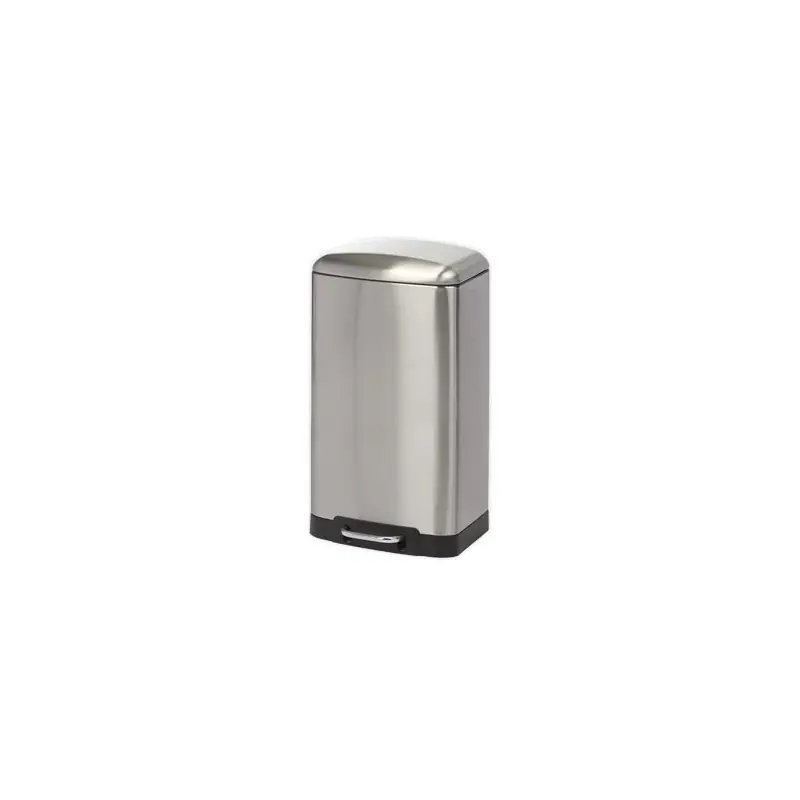 Cubo de basura duett gris metalico 30l - Cubos de basura