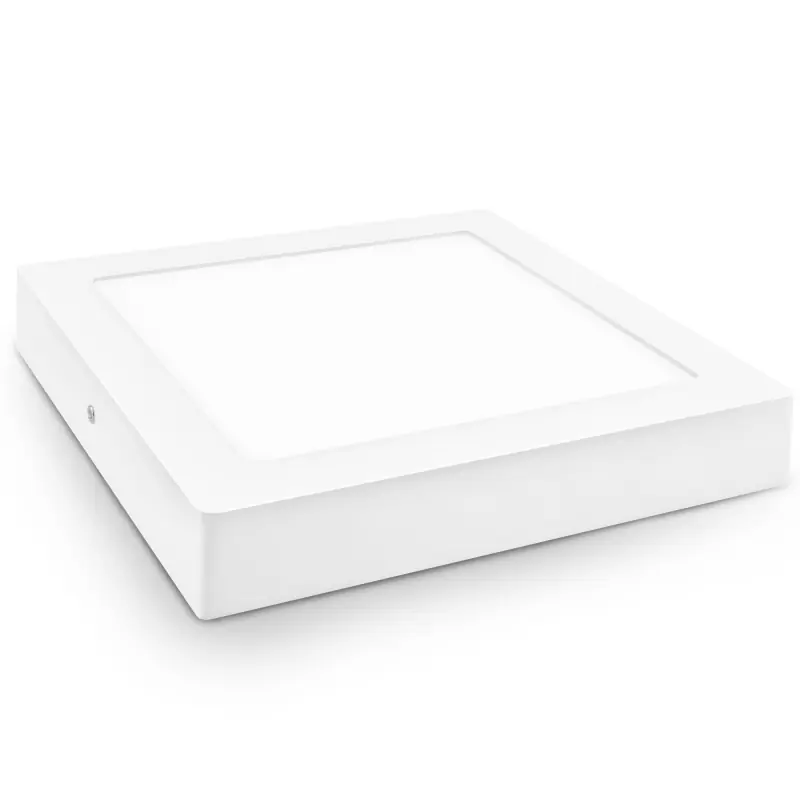 Downlight led matel24w superficie cuadrado blanco luz calida 2700k 2200lm 300 mm