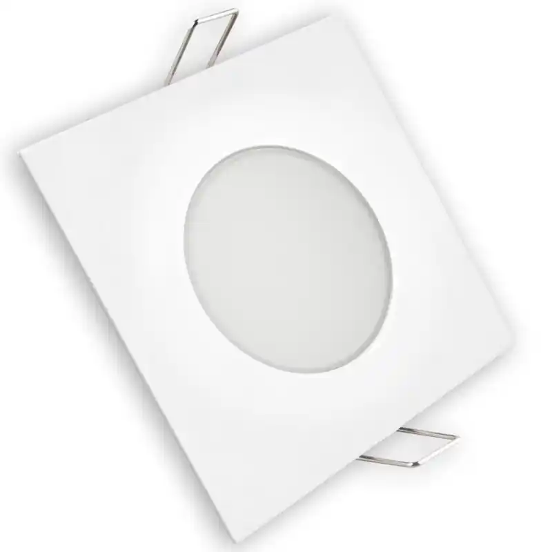 Aro led estanco ip65 8w matel cuadrado blanco fria - Aros LED