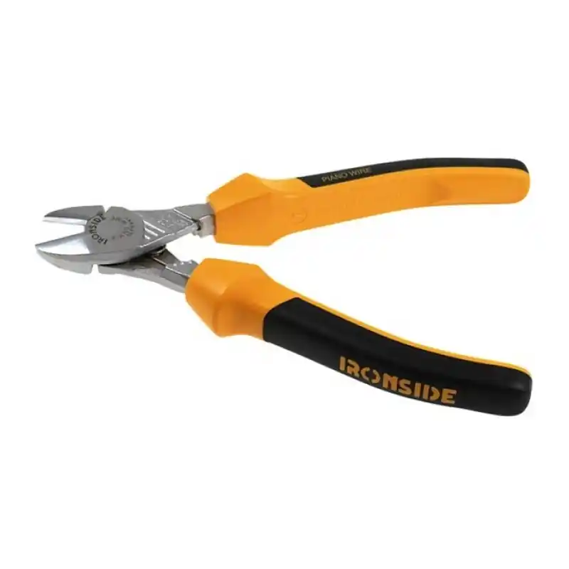 Alicate corte diagonal ironside muelle extraible + mango bicomponente 16cm - Alicate de corte
