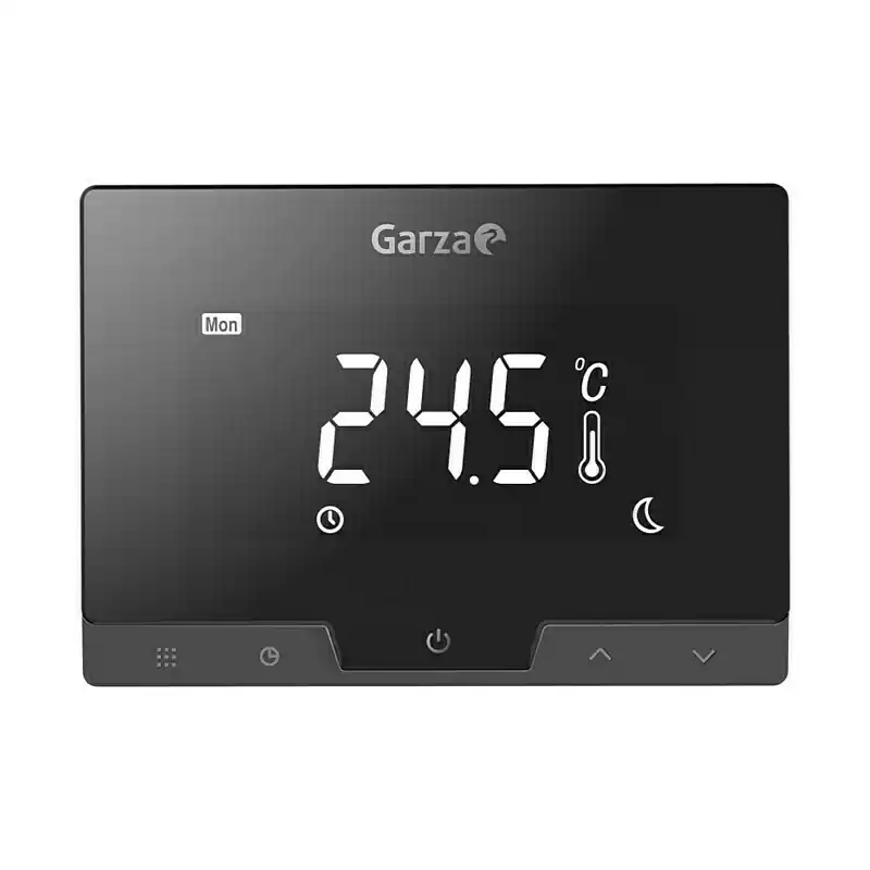 Termostato inalambrico smart wifi garza negro - Termostatos calefacción