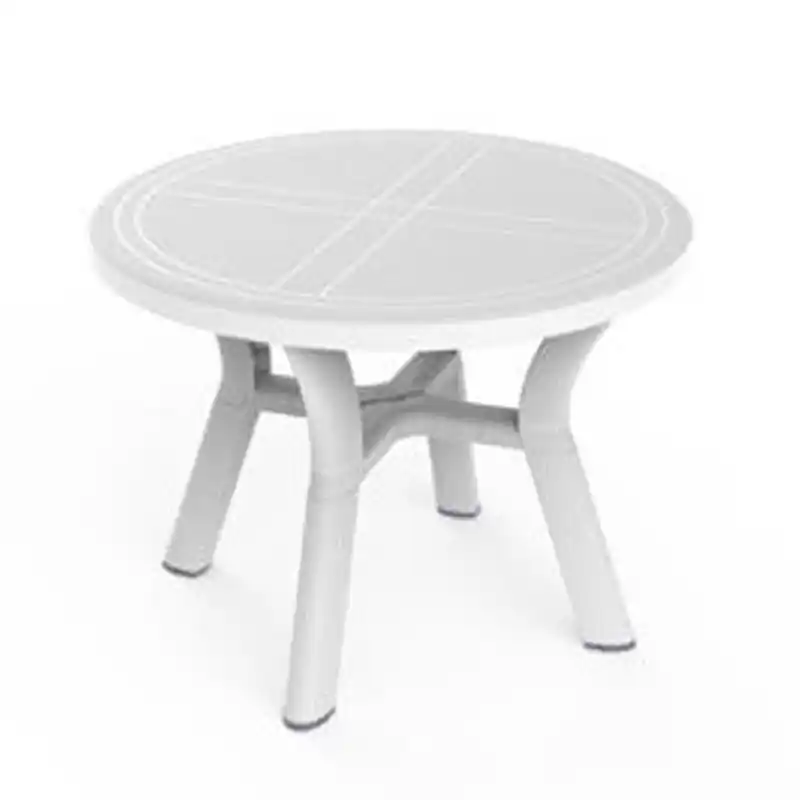 Mesa redonda jazmin 100cm blanco - Mesas de jardín