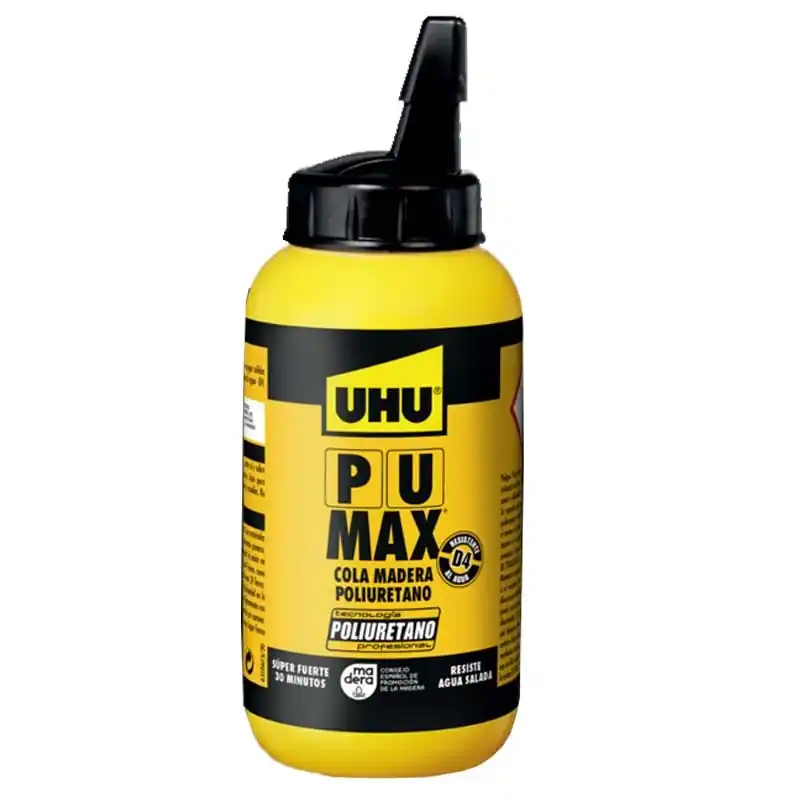 Adhesivo poliuretano madera uhu pu max liquido 250g - Pegamento de contacto
