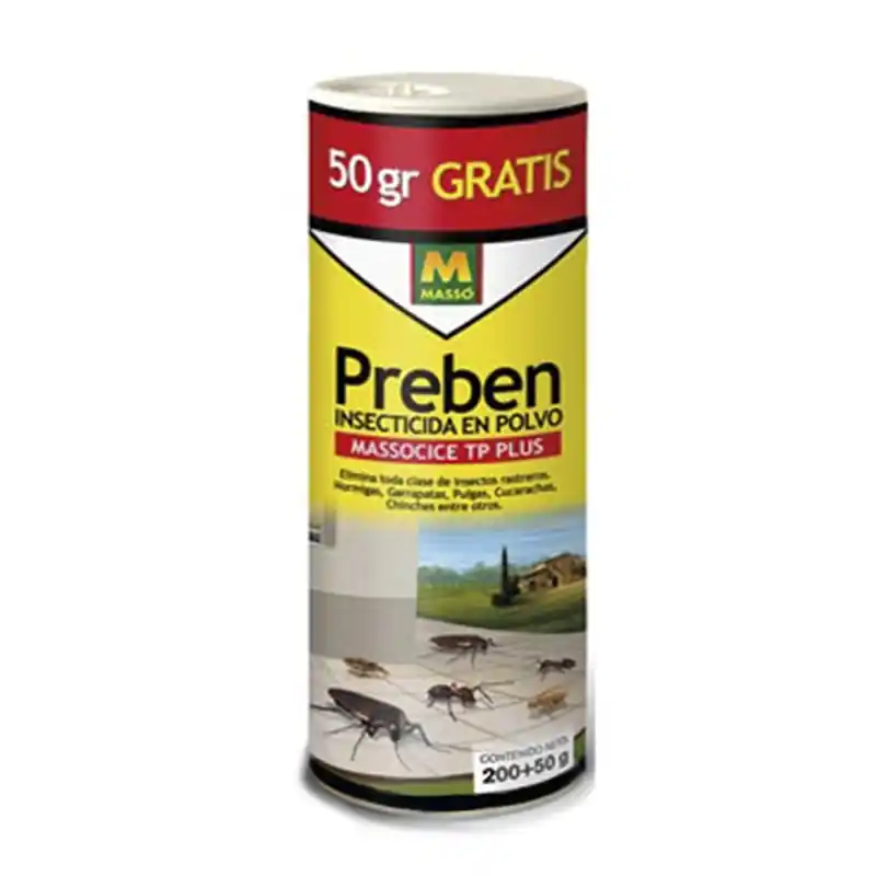 Antiplagas insectos preben rastreros en polvo 250 g - Anti cucarachas