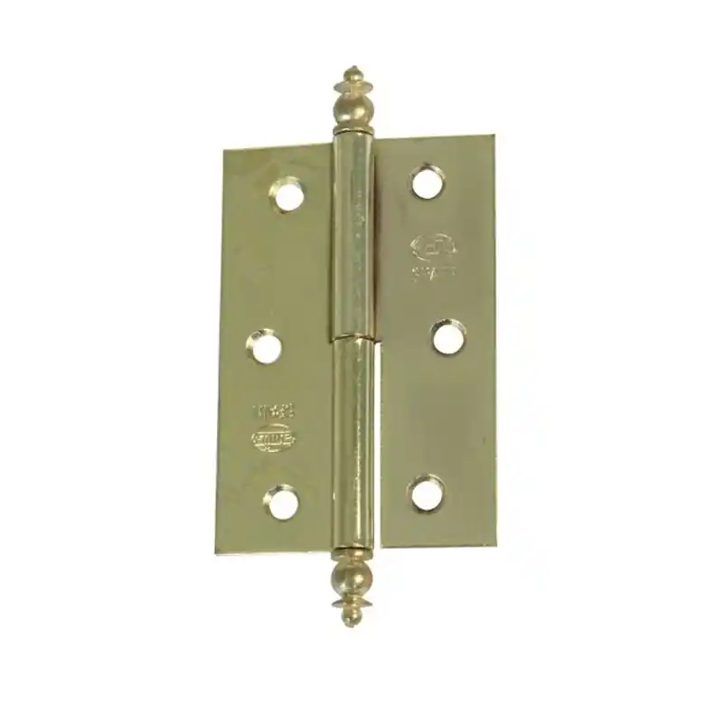 Bisagra 541 amig 70x43 mm latonada barnizada derecha - Bisagras
