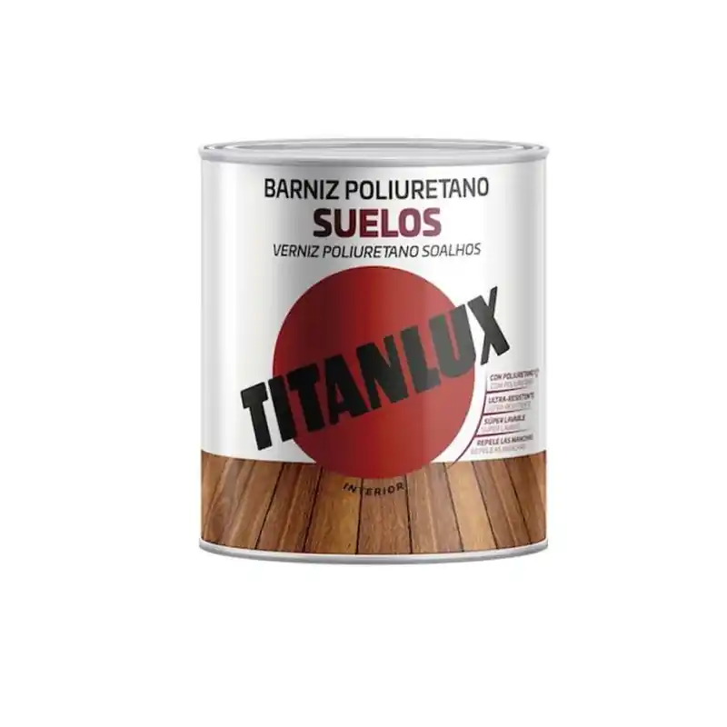 Barniz para suelos satinado titanlux 750 ml - Barniz para madera