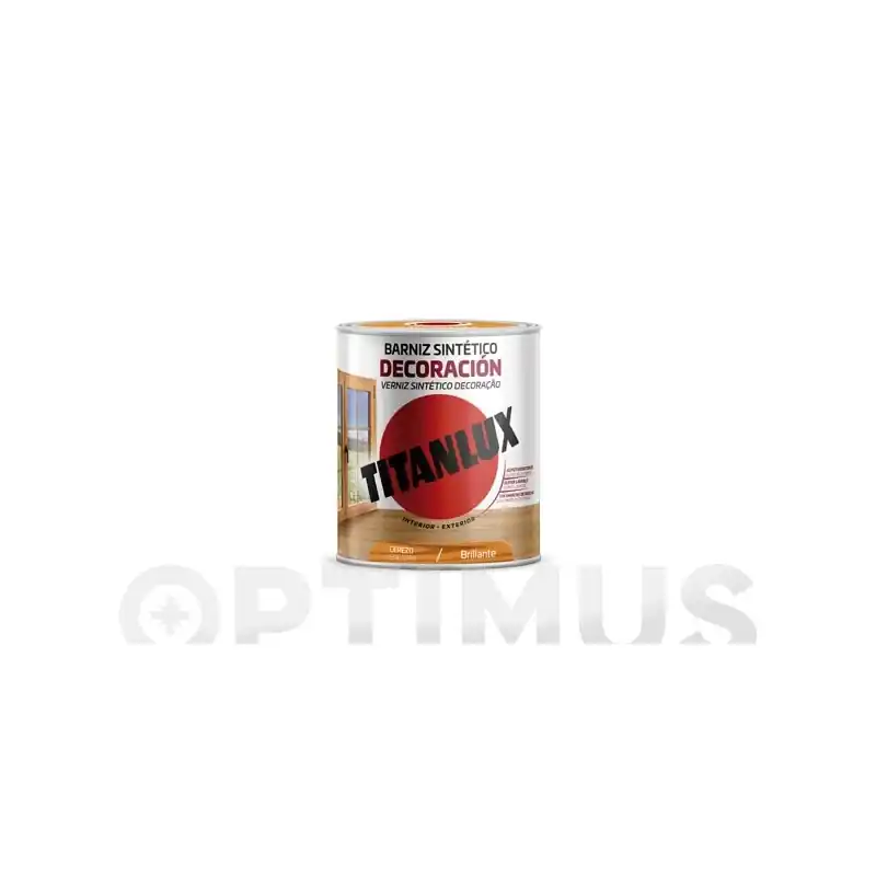 Barniz tinte brillo titan para madera 250 ml cerezo - Barniz para madera