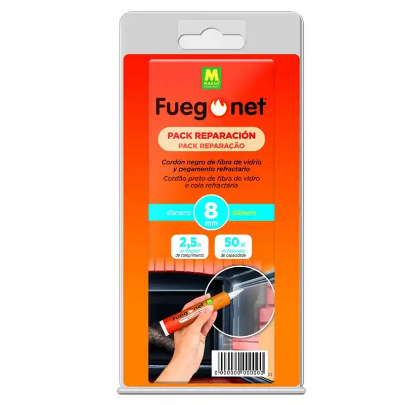 Pack reparacion cordon aislante mas pegamento fuegonet - Mantenimiento de calefacción