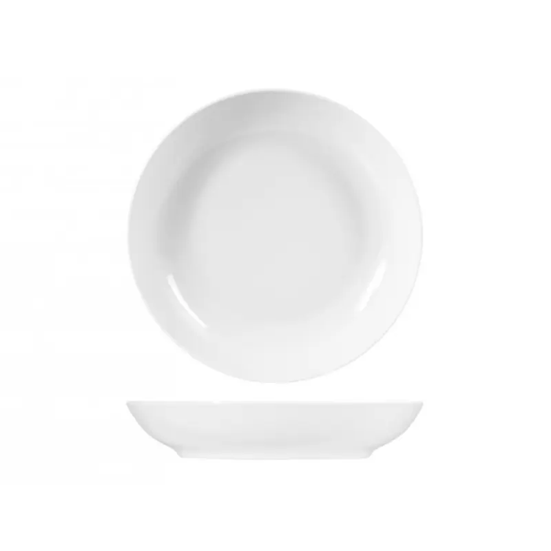 Plato hondo porcelana sweden blanco - Platos