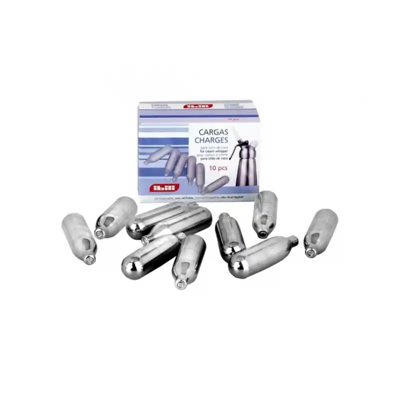 Carga para sifon nata ibili 10 unidades - Accesorios de cocina
